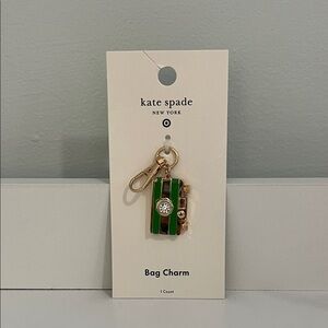 Kate Spade Green and Gold Striped Bag Charm - Target Partnership
